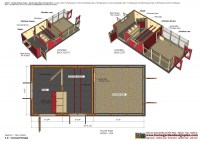 CB202 _ Combo Chicken Coop Garden Shed Plans Construction_14